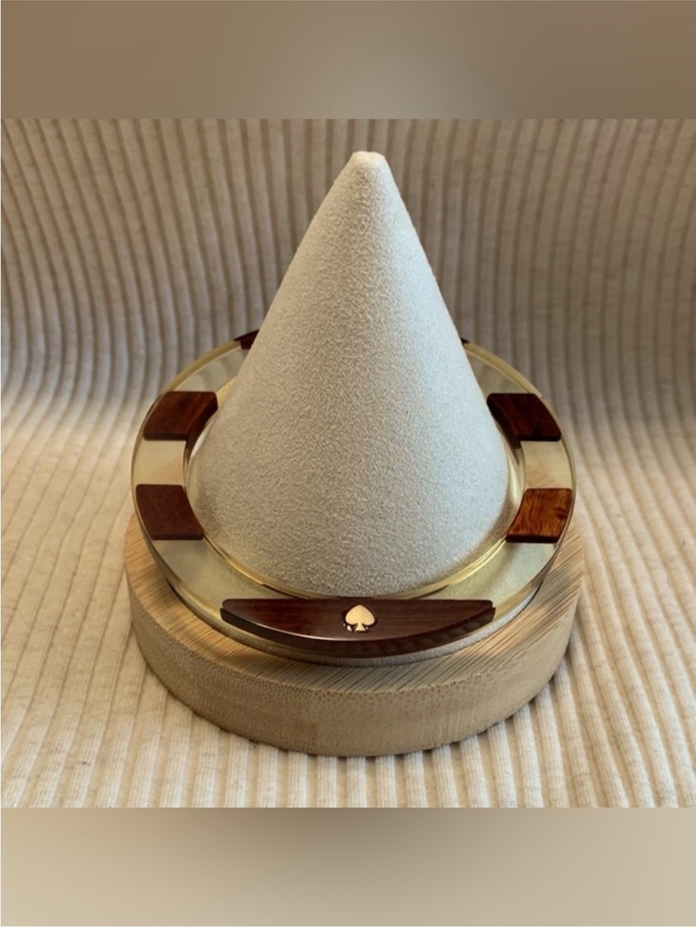 KATE SPADE Walnut Wood & Resin Bangle/EUC